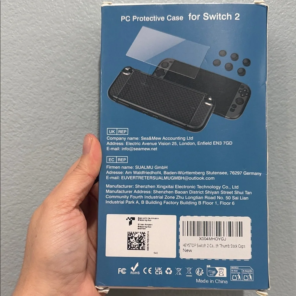 HeysTop Clear Protective Case for Nintendo Switch 2